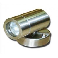 3A Lighting-Fixed Down Wall Pillar Light (146 B+C) Stainless Steel